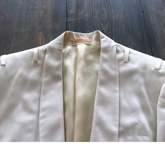 1970 US Air Force Officer Dress White Summer Uniform Coat Jacket Dinner USAF - Picture 4 of 12